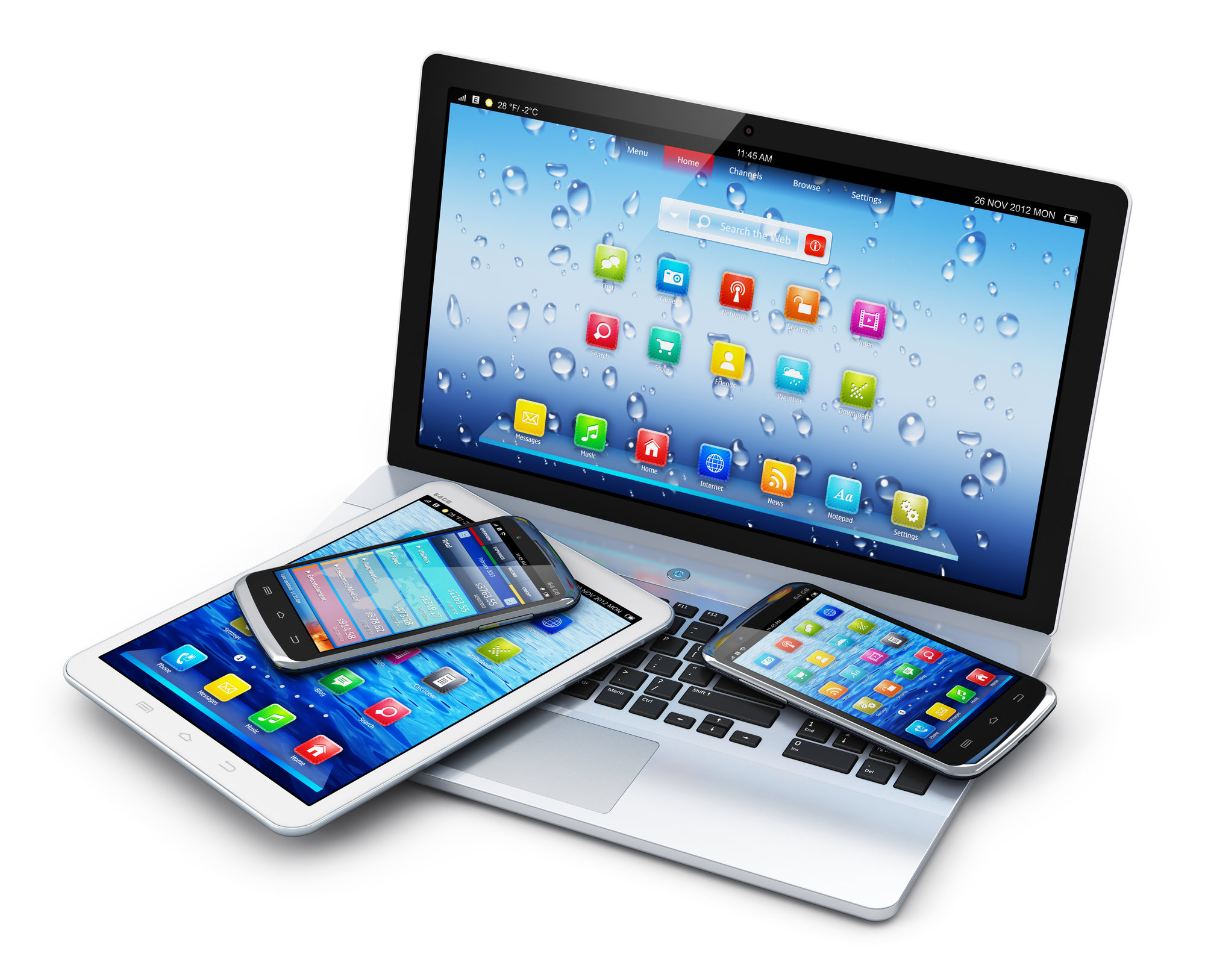 image of affordable laptops, tablets, and phones